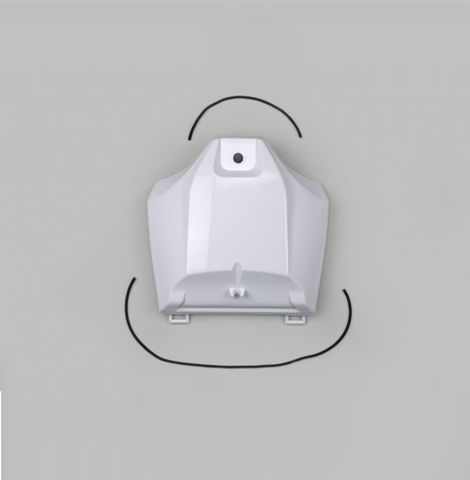 UFO-YA04863#046 Tank cover wht Yam 250F 19-23/450 18-22
