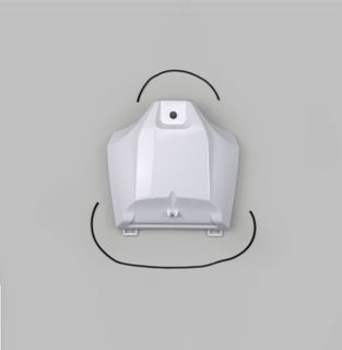 UFO-YA04863#046 Tank cover wht Yam 250F 19-23/450 18-22