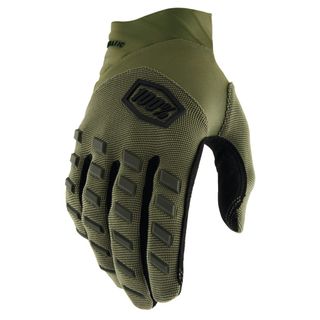 100% Airmatic Army Green Gloves