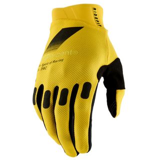 100% Ridefit Yellow Gloves