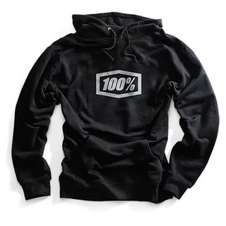 100% Essential Hoodie Pullover Black