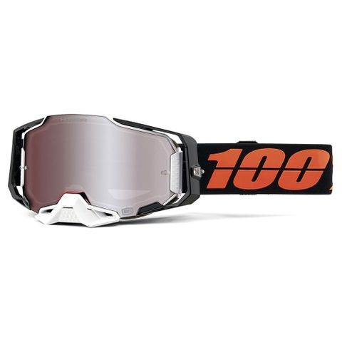 100% Armega Goggle Blacktail Hiper Silver Mirror Lens