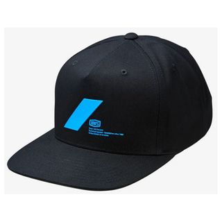 100% Forward Snapback Cap Black Lyp Fit