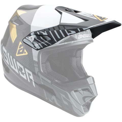 Answer 2023 Ar3 Ronin Visor Black/Wht/Gold