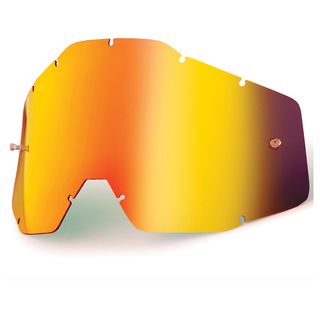 100% Racecraft, Accuri & Strata Red Mirror Lens