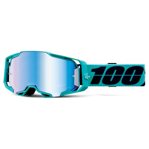 100% Armega Goggle Esterel Mirror Blue Lens