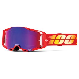 100% Armega Goggle NuketownMirror Blue Lens