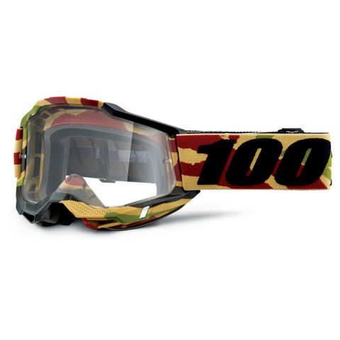 100% Accuri 2 Goggle Camo Clear Lens