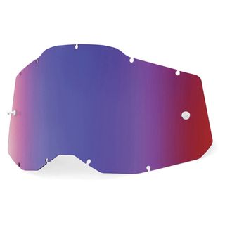 100% Racecraft2, Accuri 2 & Strata2 Mirror Red Lens/Blue Lens