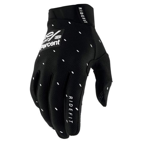 ONE-10010-00037 RIDEFIT GLOVES SLASHER BLK LG