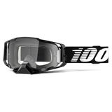 100% Armega Goggle Black - Clear Lens