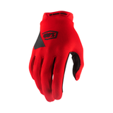 100% Ridecamp Red Gloves