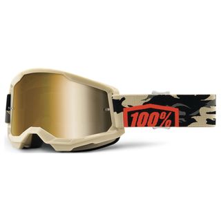 100% Strata2 Goggle Kombat True Gold Lens