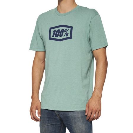 100% Icon T-Shirt Ocean Blue