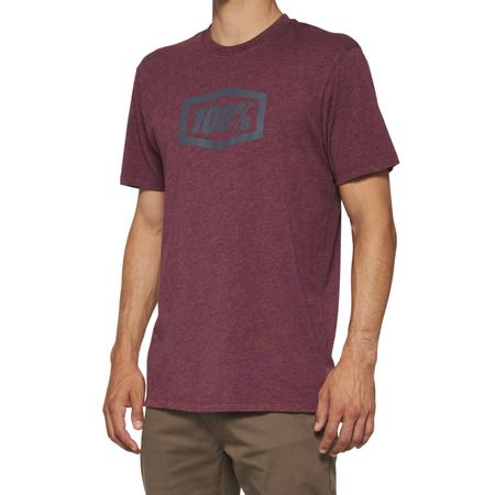 100% Icon T-Shirt Maroon