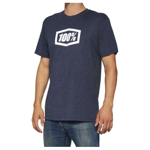 ONE-20000-00047 SP22 ICON T-SHIRT NAVY HEATHER L