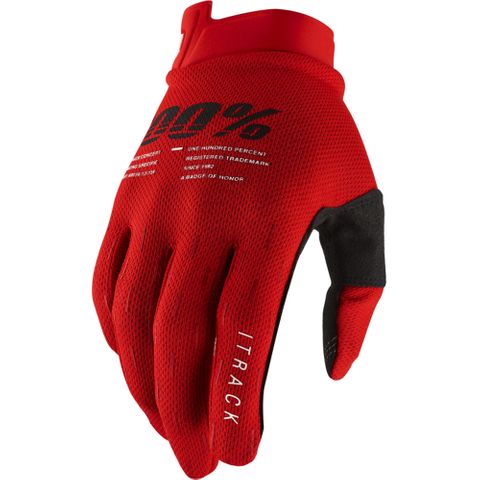 ONE-10008-00015 ITRACK GLOVE  RED SM