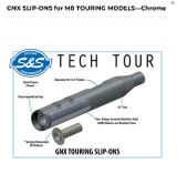 SS-550-0991 Muffler GNX  CHROME   M8  2017-20