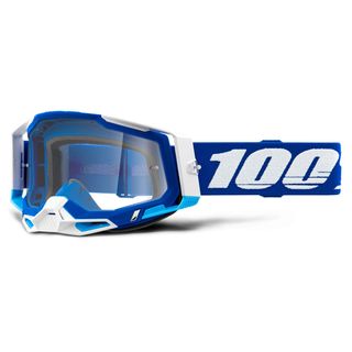 100% Racecraft2 Goggle Blue Clear Lens