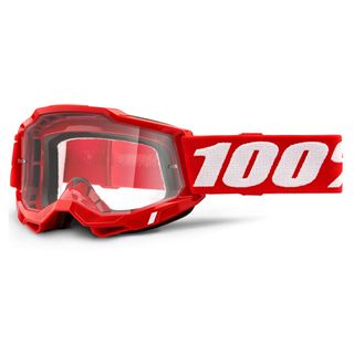 100% Accuri 2 Goggle Red Clear Lens