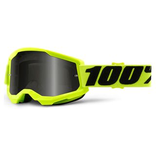 100% Strata2 Sand Goggle Yellow Smoke Lens