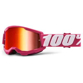 100% Strata2 Youth Goggle Fletcher Mirror Red Lens