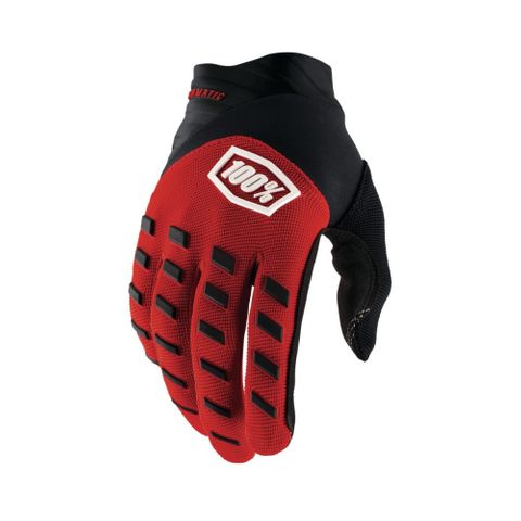 ONE-10000-00026 AIRMATIC GLOVE RED/BLK  MED