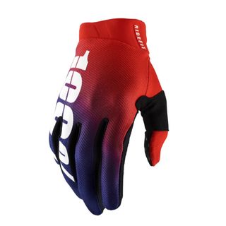 ONE-10010-00010 RIDEFIT GLOVES KORP RED/BLUE SM