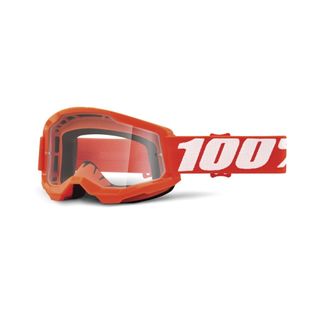 100% Strata2 Goggle Orange Clear Lens