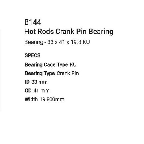 B144 CRANK PIN BEARING 33X41X19.8MM