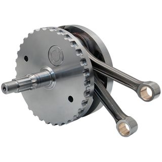 S&S 4-5/8" Stroke Flywheel Assembly W/O Sprocket Shaft Bearing Race For S&S T124 Engines And Hot Set Up Kit, 2007-'16 Non-Balanced Hd Big Twins, And 2006 Dyna Mode