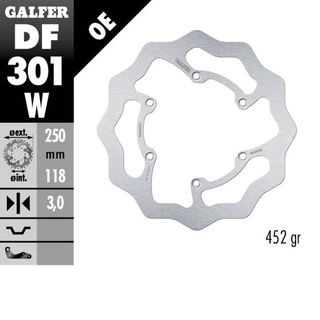 DF301W STANDARD SOLID MOUNT REAR WAVE ROTOR
