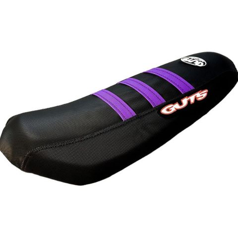 TALARIA  X3 XXX 2023-2025 STOCK HEIGHT RIBBED SEAT COVER PURPLE RIBS BLACK SIDES BLACK TOP