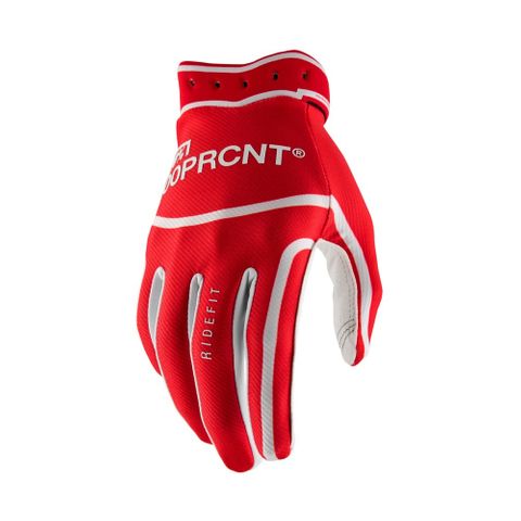 ONE-10046-00023 RIDEFIT Gloves White/Red - L