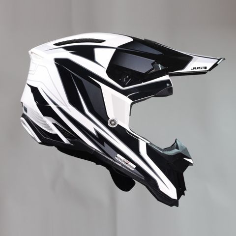 J1-6060170101006-XXL J40 SPEED  BLACK/WHITE GLOSS  XXL