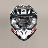 J1-606004018011-L J39 MARSHALL WHITE/RED/BLACK GLOSS  LG