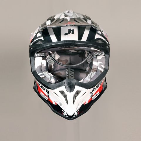 J39 Marshall White Red Black Gloss