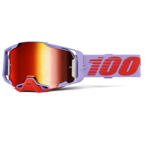 100% ARMEGA Goggle Fausto - Red Mirror Lens