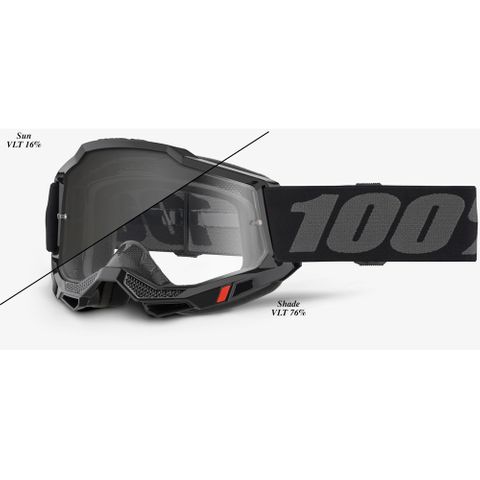 100% Accuri 2 Woods Goggle Blk