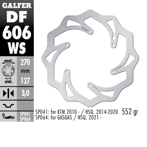DF606WS OVERSIZE SOLID MOUNT ROTOR