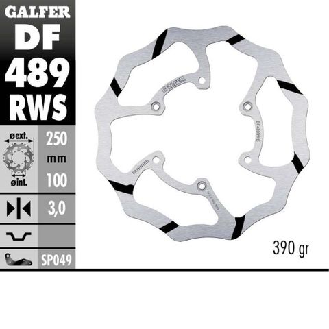 DF489RWS OVERSIZE SOLID MOUNT ROTOR