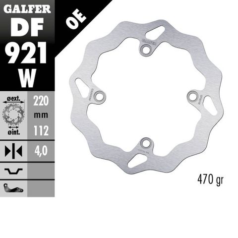 DF921W Galfer DISC W FIXED SHERCO (REAR)