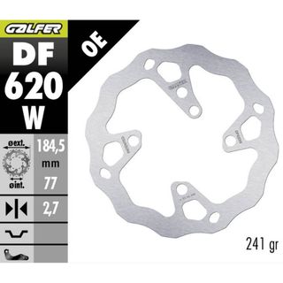 Galfer Rotor Disc W Fixed 185X2,7MM Beta Evo 125 2020-23 / 250 2020-23 / 300 2020-23 / 300 4T 2020-23