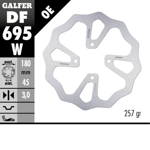 DF695W Galfer DISC W FIXED KTM 65 SX