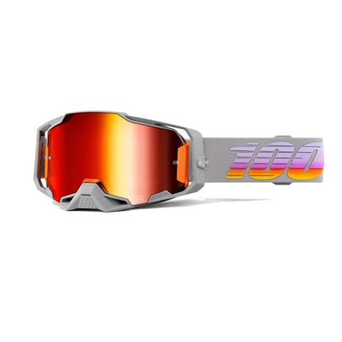 100% ARMEGA Goggle Fallbrook Goggle Red Mirror Lens
