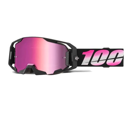100% ARmatic Goggle Bodino Goggle Pink Mirror Lens