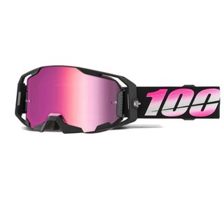 100% ARmatic Goggle Bodino Goggle Pink Mirror Lens