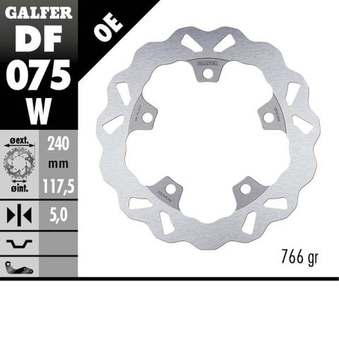 DF075W DISC W FIXED 240X5MM DF075W