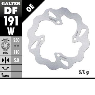 DF191W DISC W FIXED 250X5MM