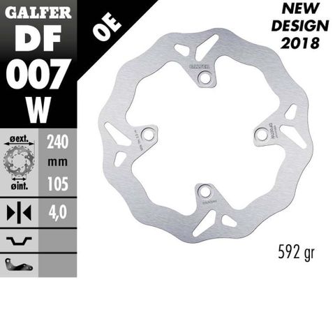 DF007W DISC W FIXED 240X4MM DF007W